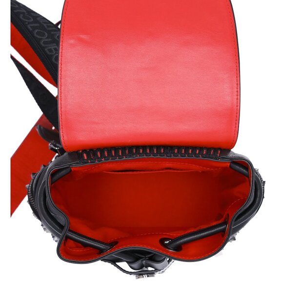 Christian Louboutin Explorer Funk Small Backpack 3215038 Black Red Calf Leather main image 6